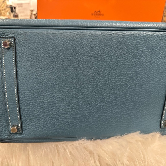 Hermes Blue Jean Birkin 30 handbag - immaculate - Picture 4 of 16